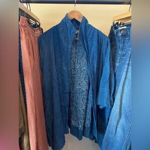 Cargo Hand-dyed Indigo Open Wrap